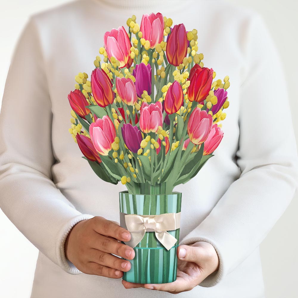 Cheerful Tulips Bouquet、mySite、solidvoid