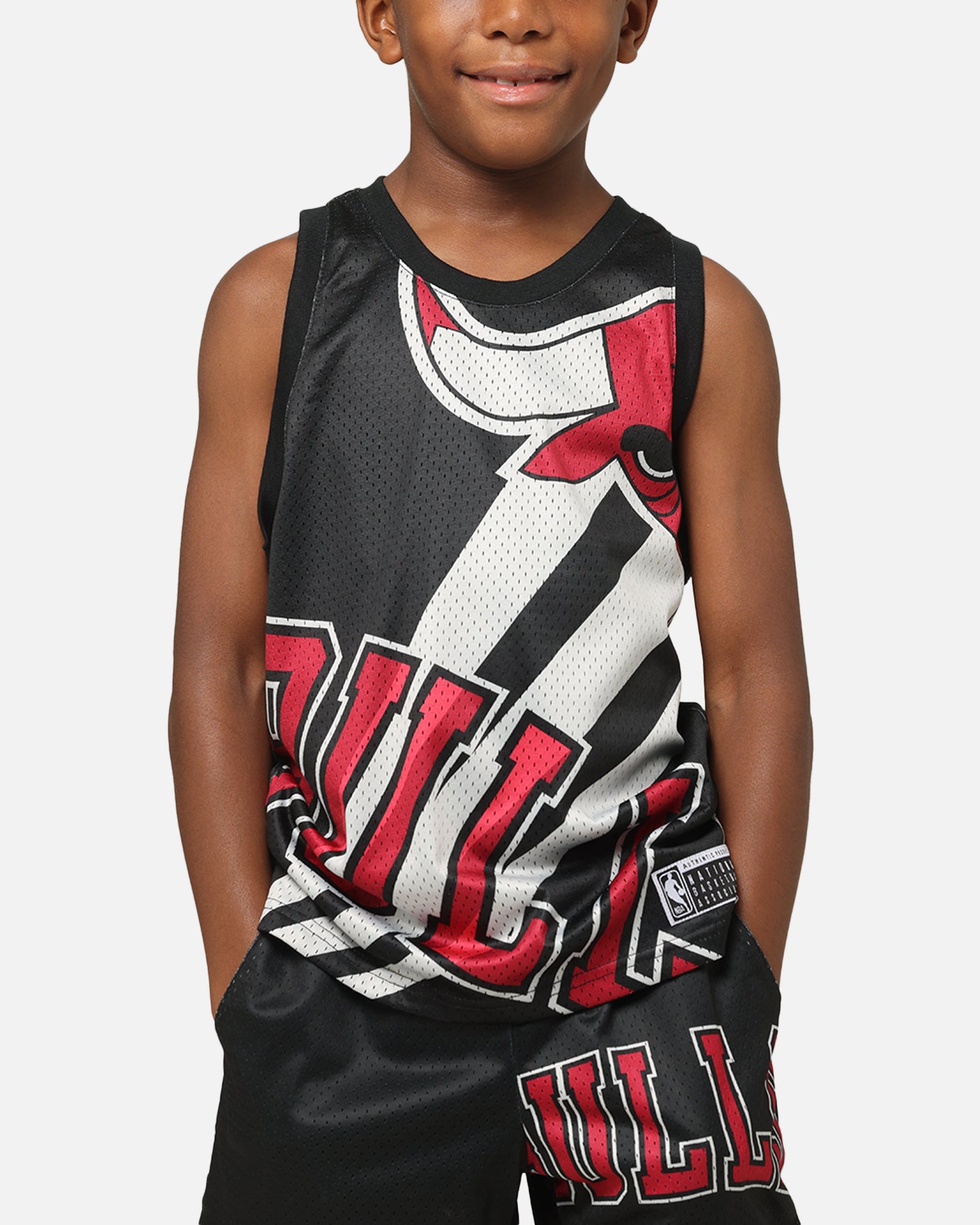 NBA Kids' Chicago Bulls Hedley Mesh Tank Black、mySite、zt4zffjzw