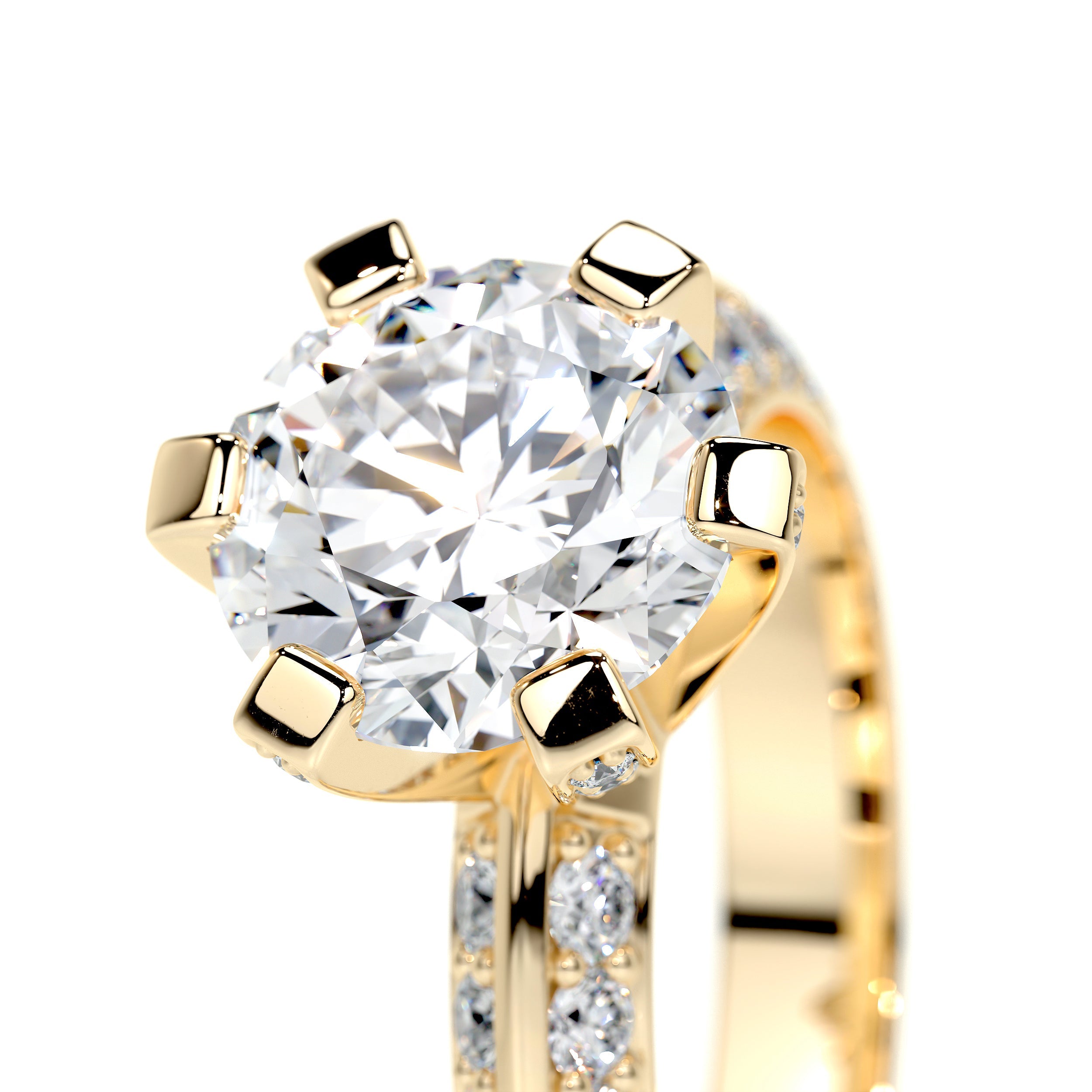 Eliana Lab Grown Diamond Ring -18K Yellow Gold、mySite、hinf8tx79
