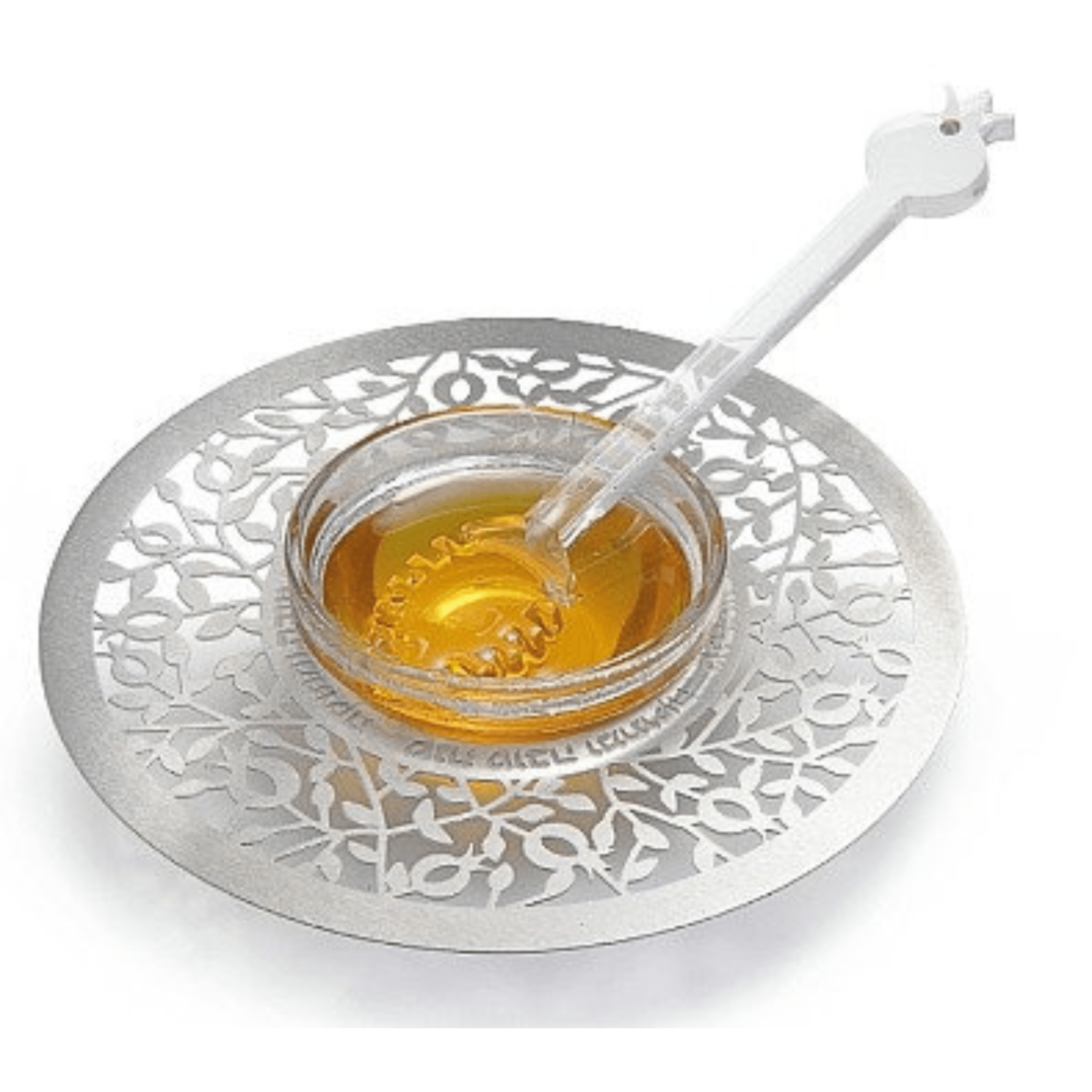 Honey Dish With Pomegranates - Silver、mySite、topwebapps