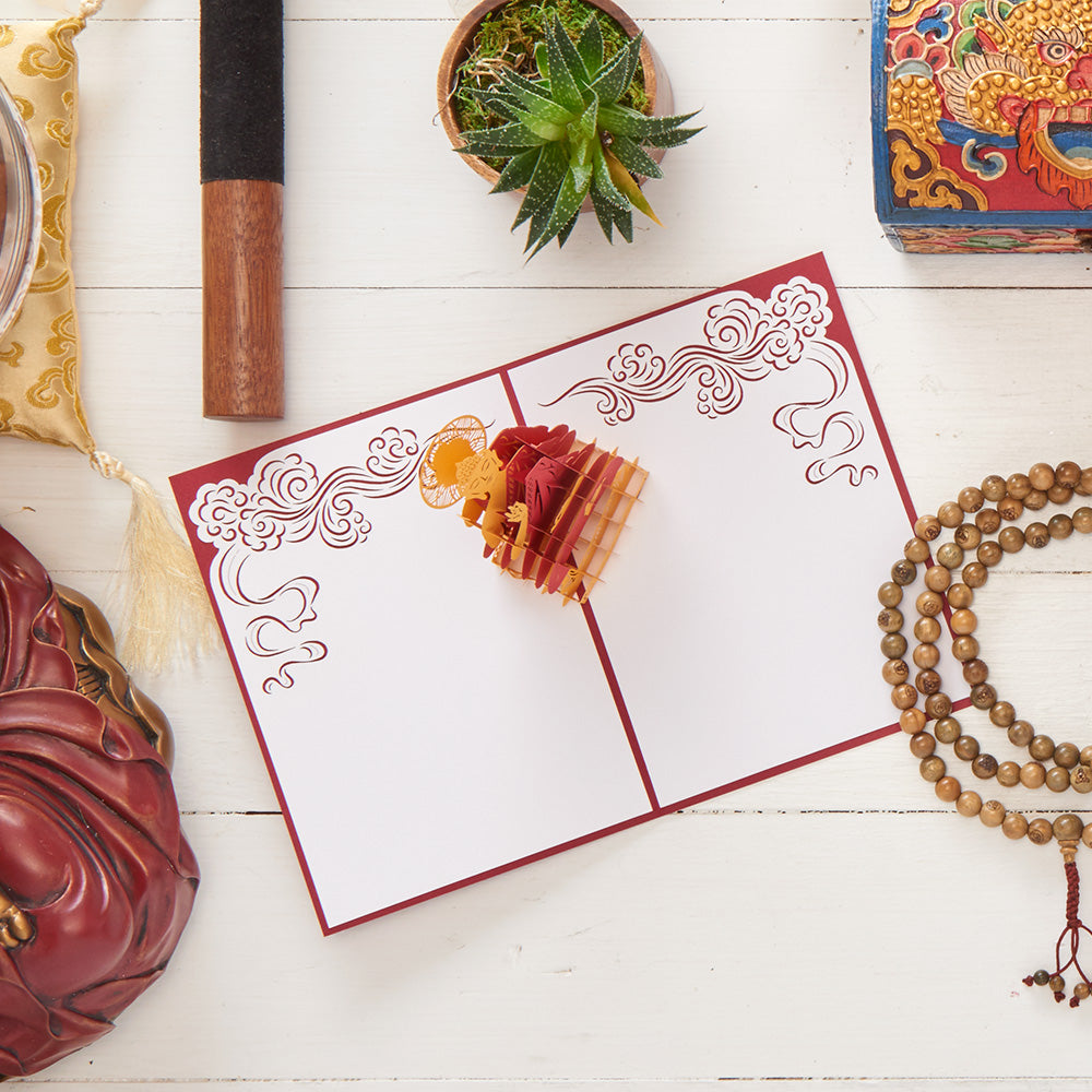 Buddha Pop-Up Greeting Card、mySite、topwebapps