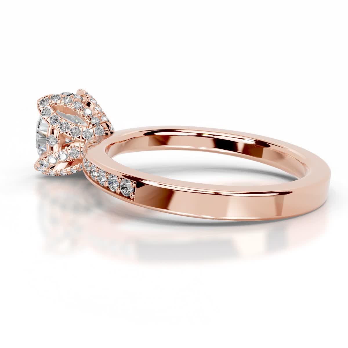 Daria Lab Grown Diamond Ring (1.85 Carat) -14K Rose Gold、mySite、hinf8tx79