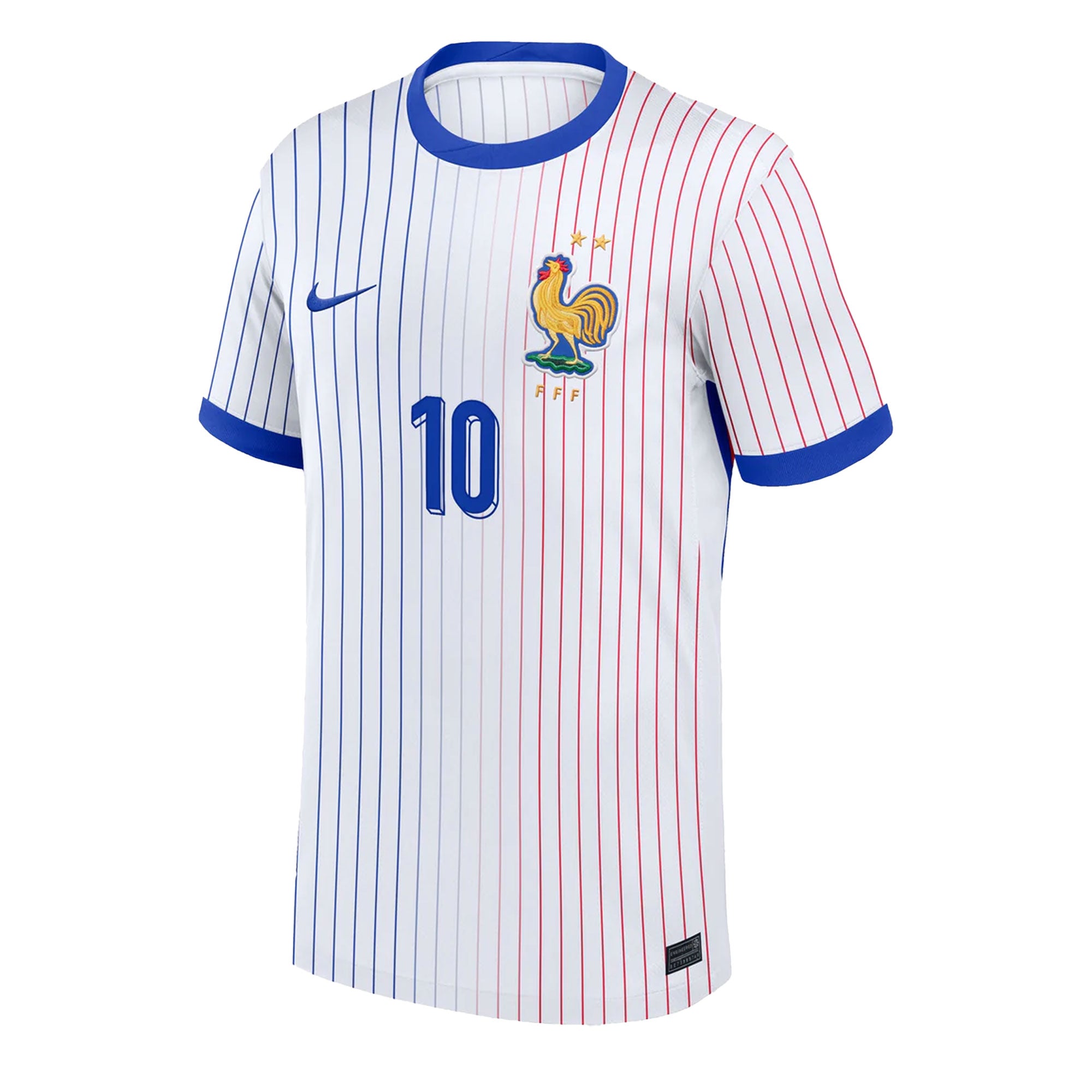 Nike Men's France 2024/25 Away Jersey w/ Mbappe #10 Printing、mySite、noshort
