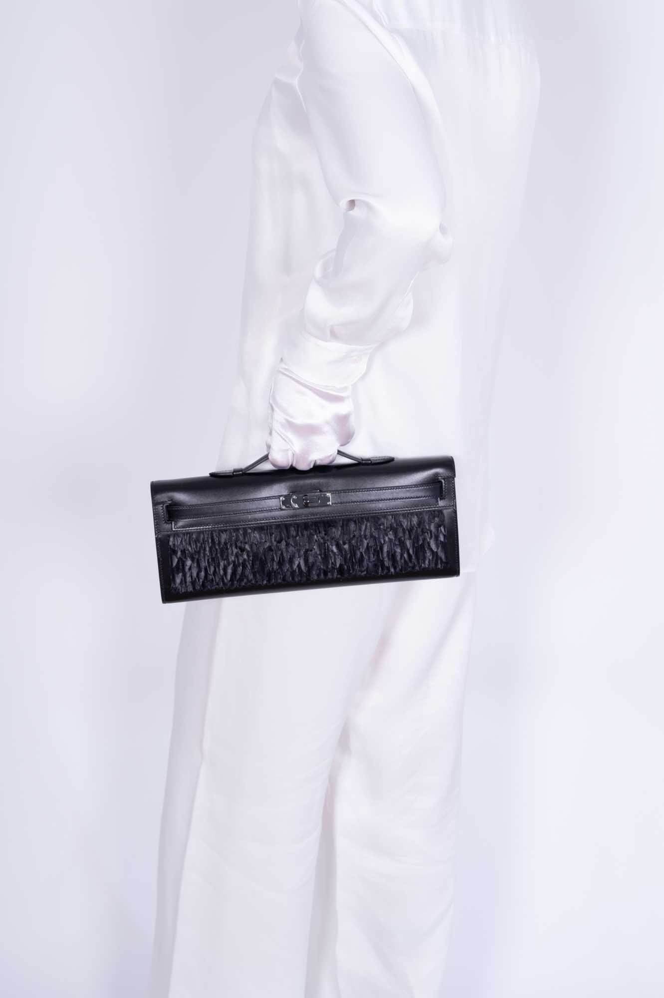 Hermès So Black Feather Kelly Cut Black Box PVD Hardware、mySite、garminoutage.com