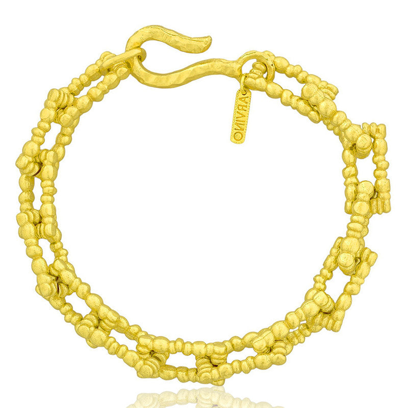 Chunky Dotted Chain Bracelet | 14K Gold Plated、mySite、camillekostekn