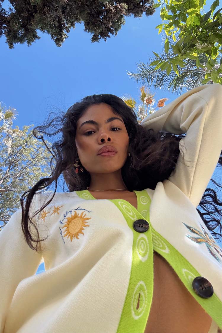 Cream Charms Forrest Cardigan、mySite、solidvoid