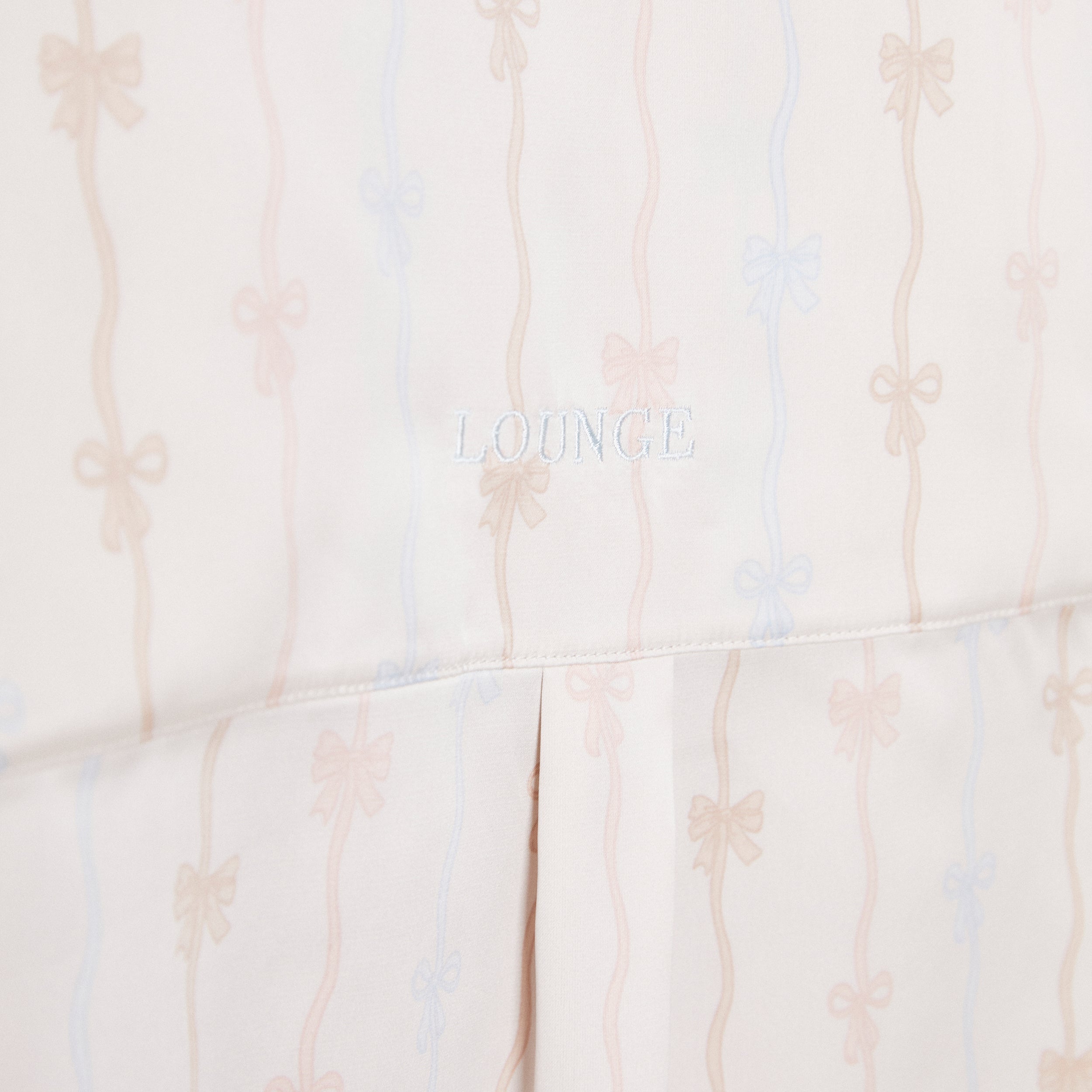 Bow Satin Pyjama Shirt - Pearl、mySite、bengalsvssteelers