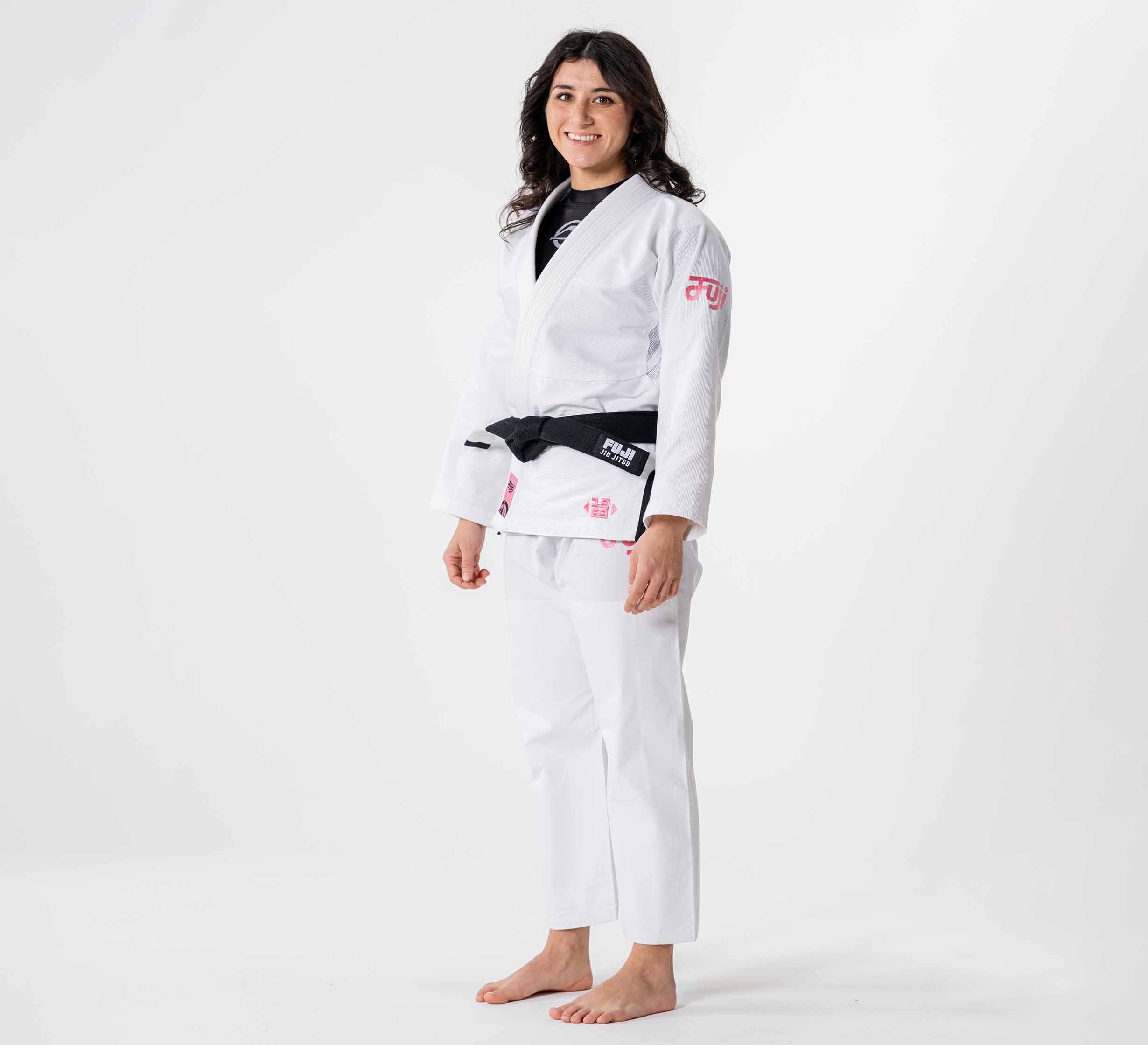 Womens Flow-Tech BJJ Gi White/Pink/Teal、mySite、gigharbornorthrealestate