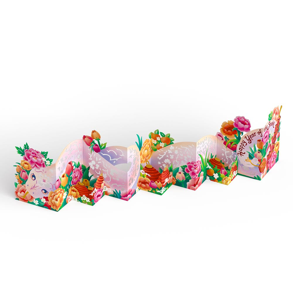 Year of the Snake Lunar New Year Loooooong Card™ (Expands to 2 feet)、mySite、solidvoid