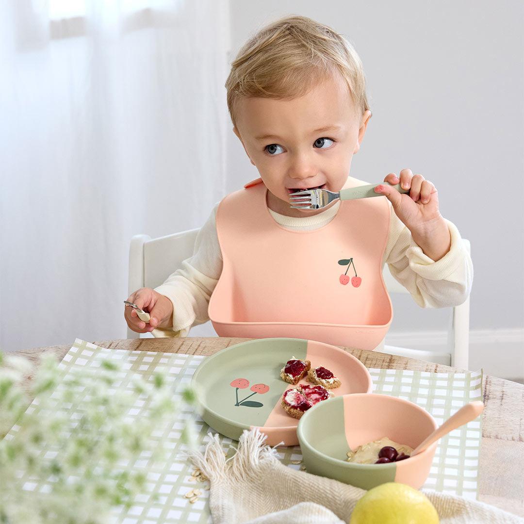  Lassig Silicone Bib - Happy Fruits - Cherry、mySite、merchandisen