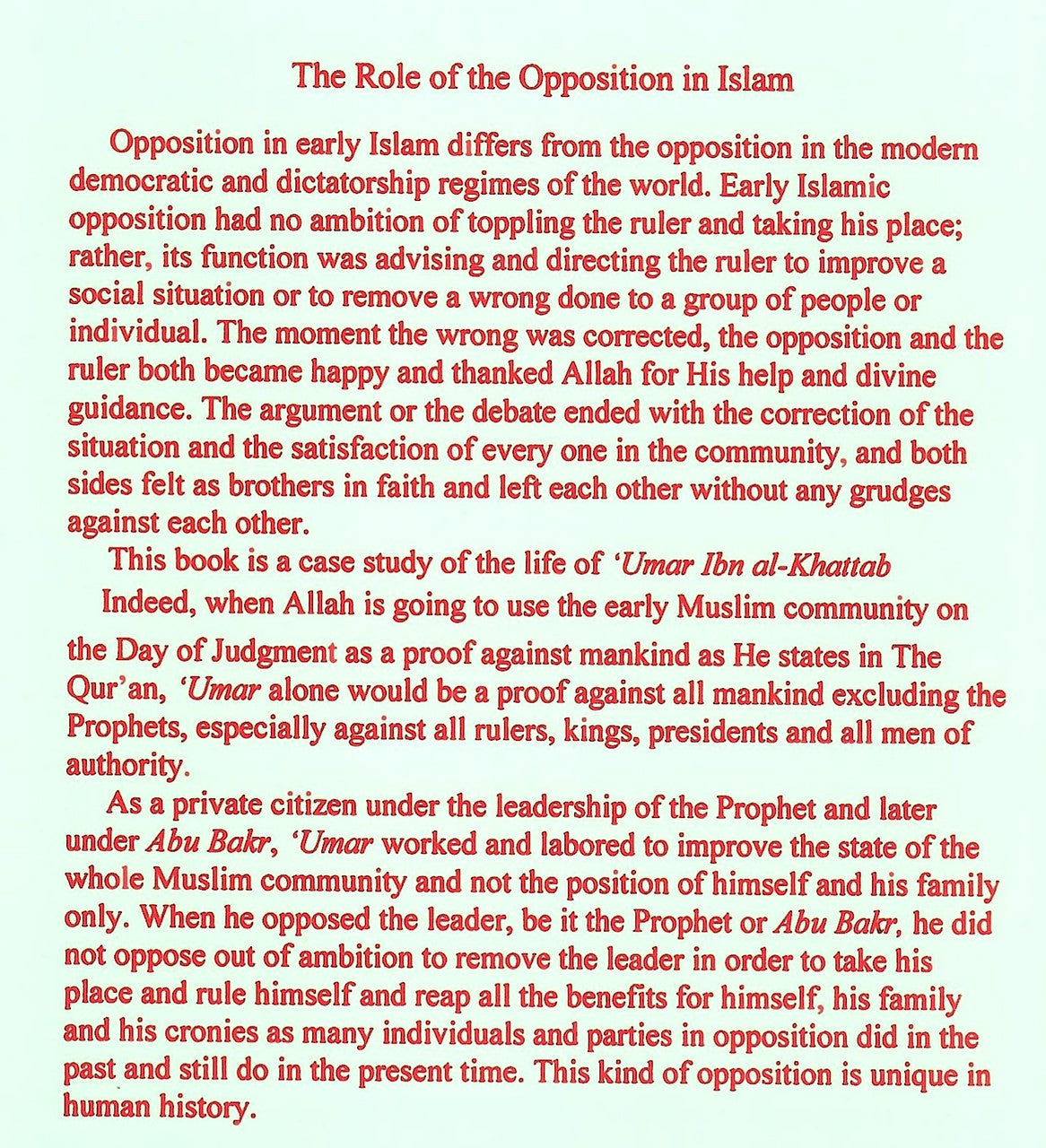 The Role of Opposition in Islam、mySite、topwebapps
