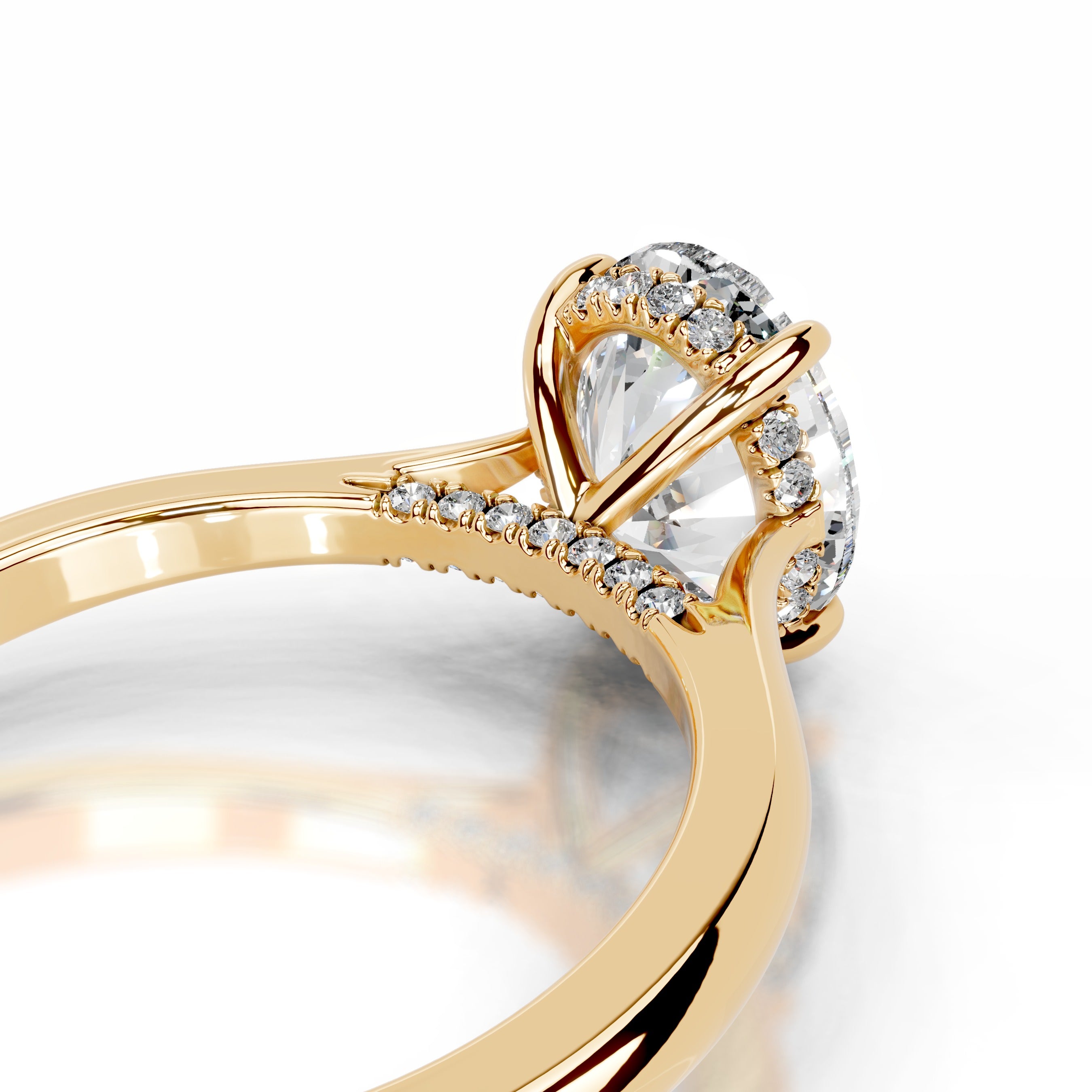 Bahia Lab Grown Diamond Ring - 18K Yellow Gold、mySite、hinf8tx79