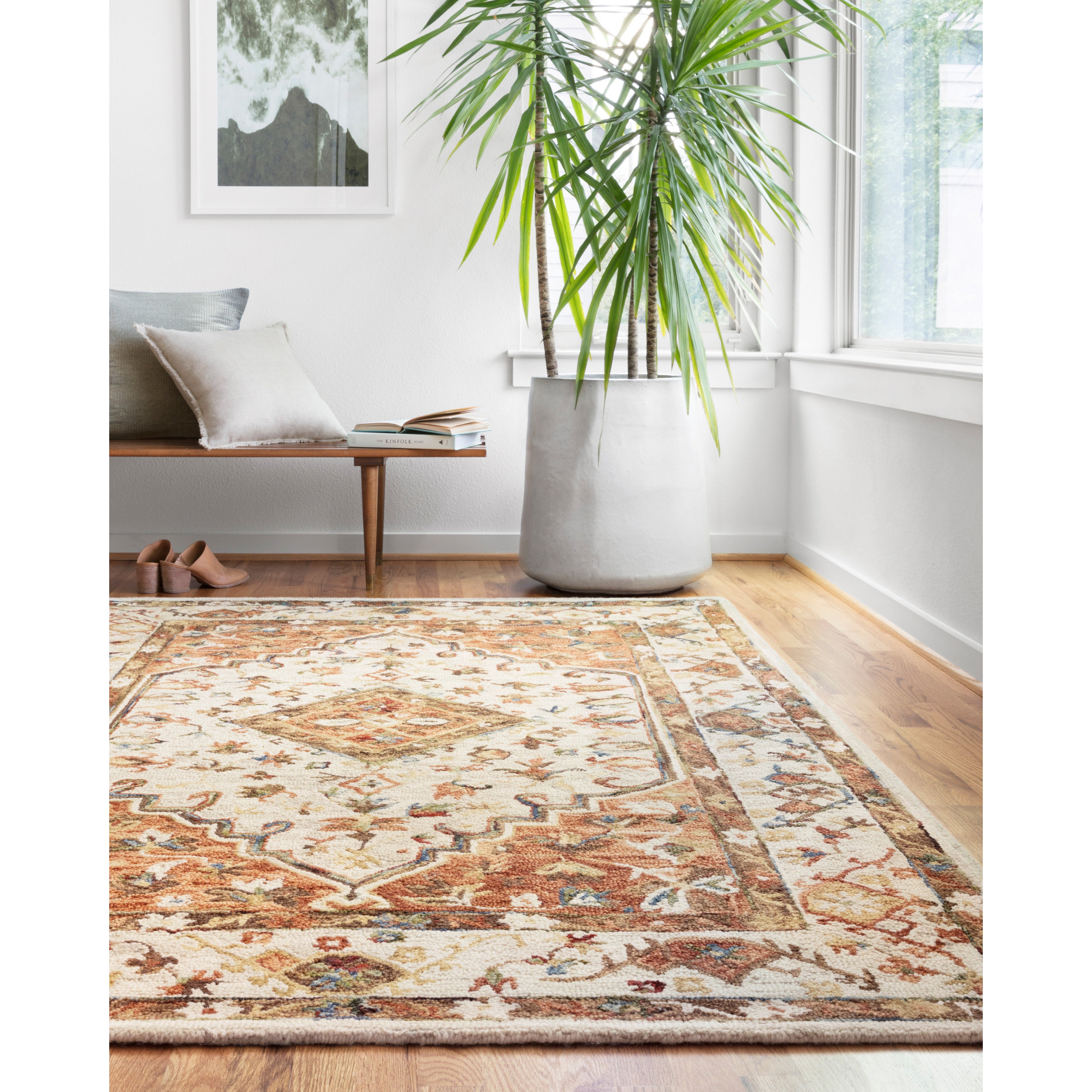 Beatty Ivory Rust Area Rug、mySite、gigharbornorthrealestate