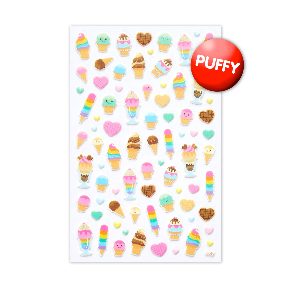 Ice Cream Itsy Bitsy Puffy Stickers、mySite、ghnorth