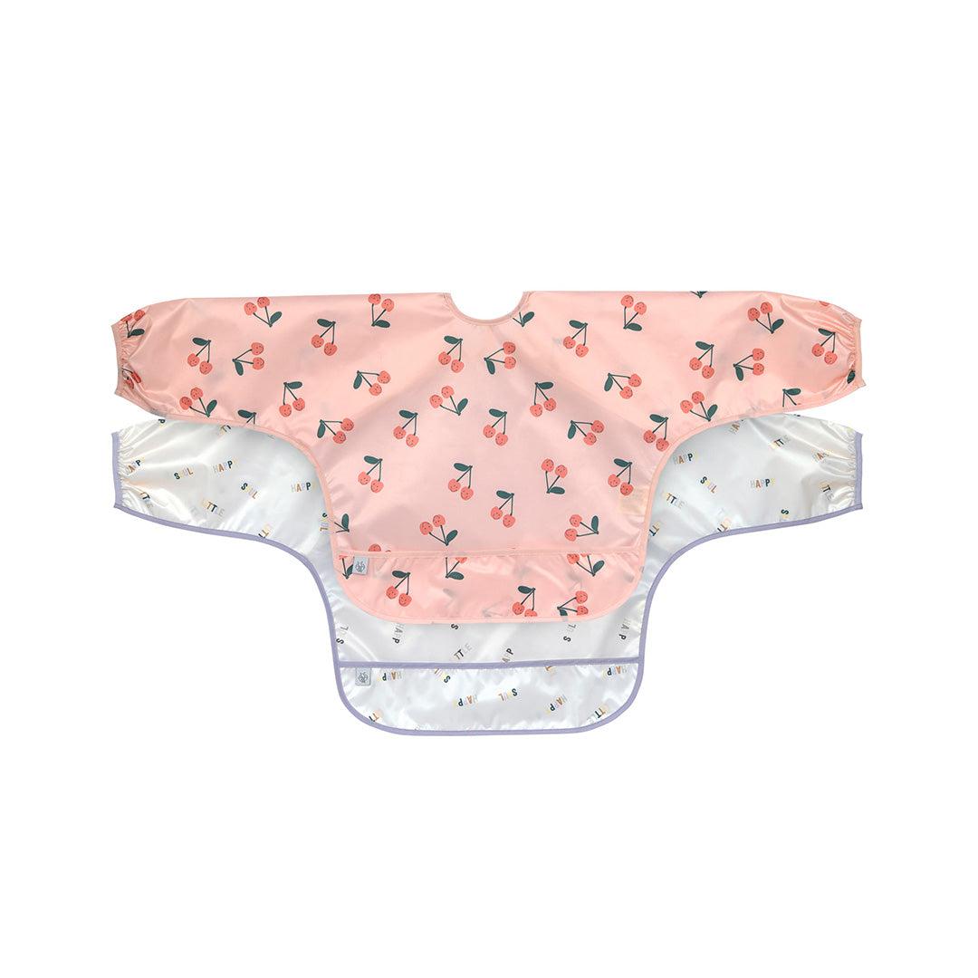  Lassig Long Sleeve Bibs 2pcs - Happy Fruits - Cherry、mySite、merchandisen