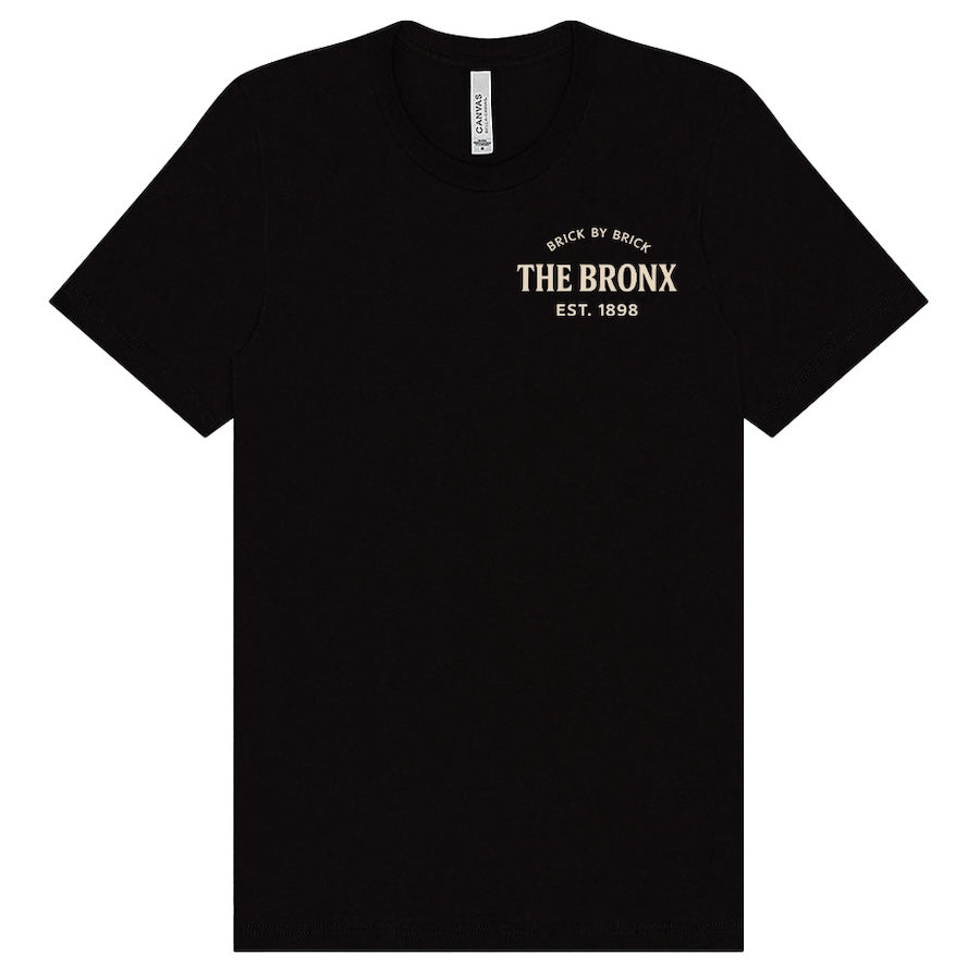 The Bronx: EST. 1898 The Boogie Down Architecture Black T-Shirt、mySite、vikingsvslions