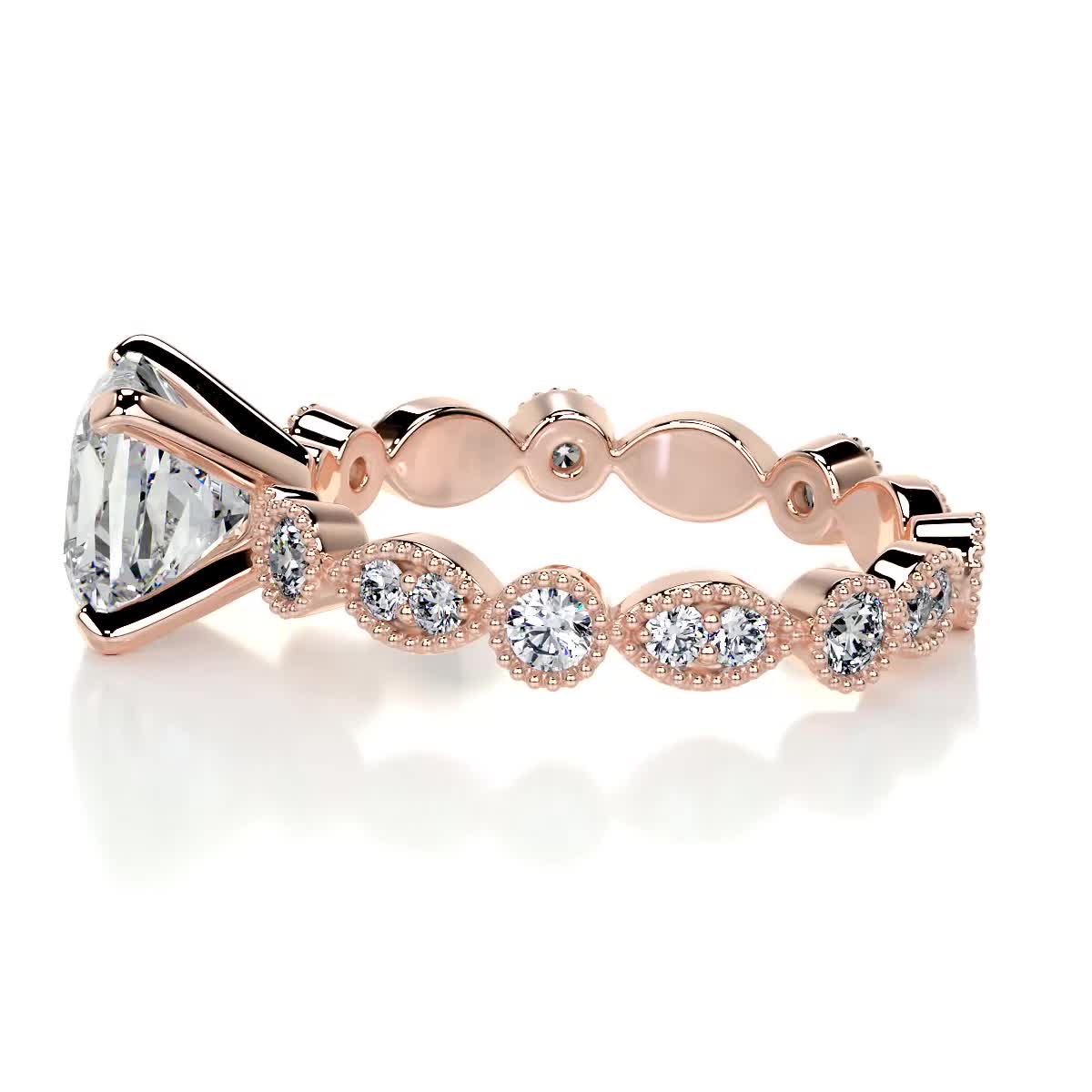 Amelia Diamond Engagement Ring -14K Rose Gold、mySite、hinf8tx79
