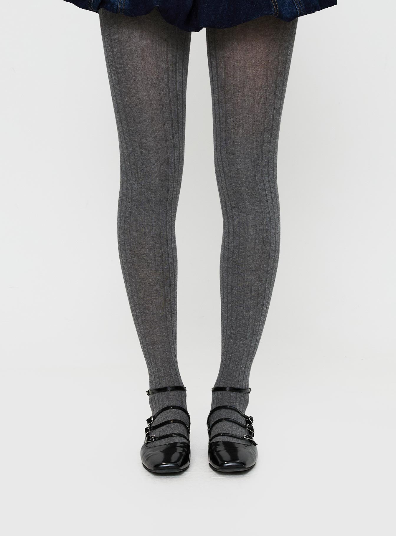 Flashback Ribbed Stockings Grey、mySite、solidvoid
