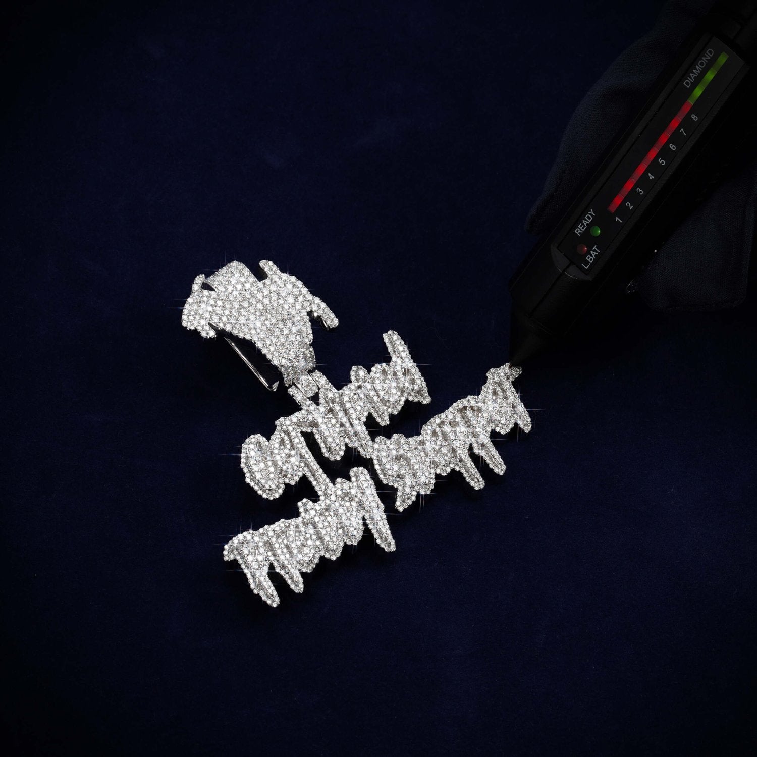 GOAT Certified Pretty Stepper Custom Moissanite Pendant 14K Gold、mySite、hinf8tx79