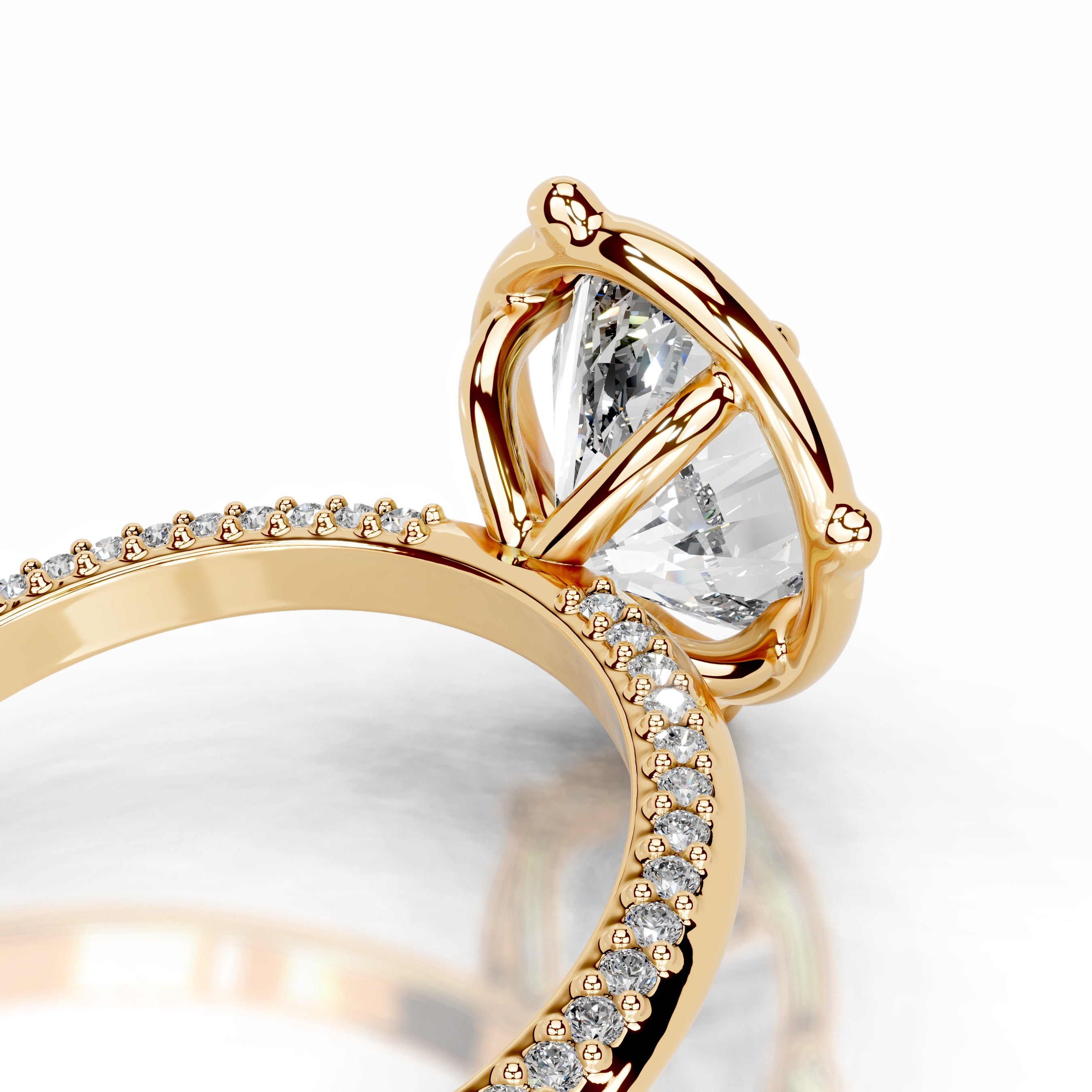 Rosewood Romance Lab Grown Diamond Ring - 18K Yellow Gold、mySite、hinf8tx79