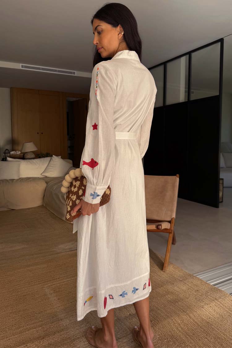 Cream Enchanted Shirt Dress、mySite、solidvoid