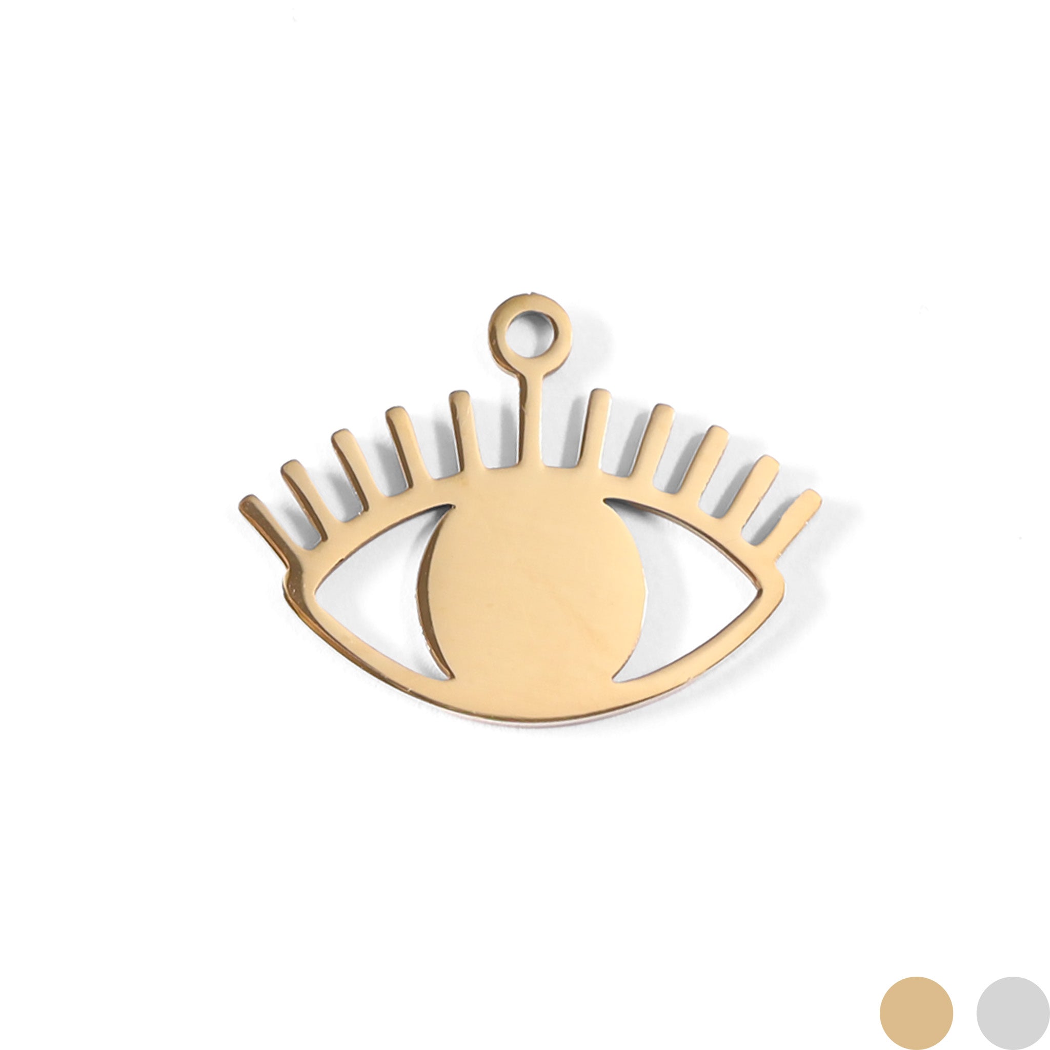18K Gold PVD Stainless Steel Evil Eye Charm / PDL0039、mySite、dreamappss