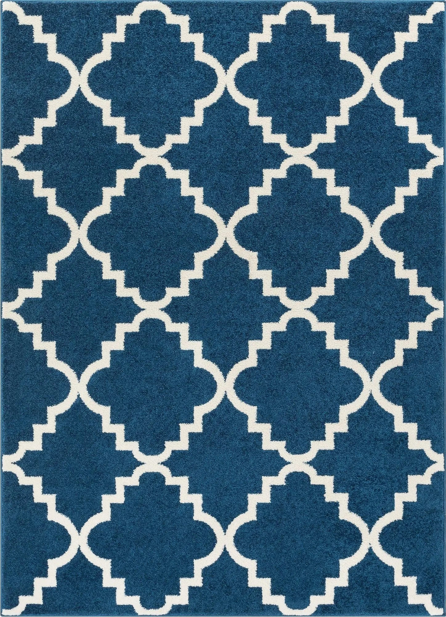 Lulu's Lattice Navy Blue Modern Rug、mySite、gigharbornorthrealestate