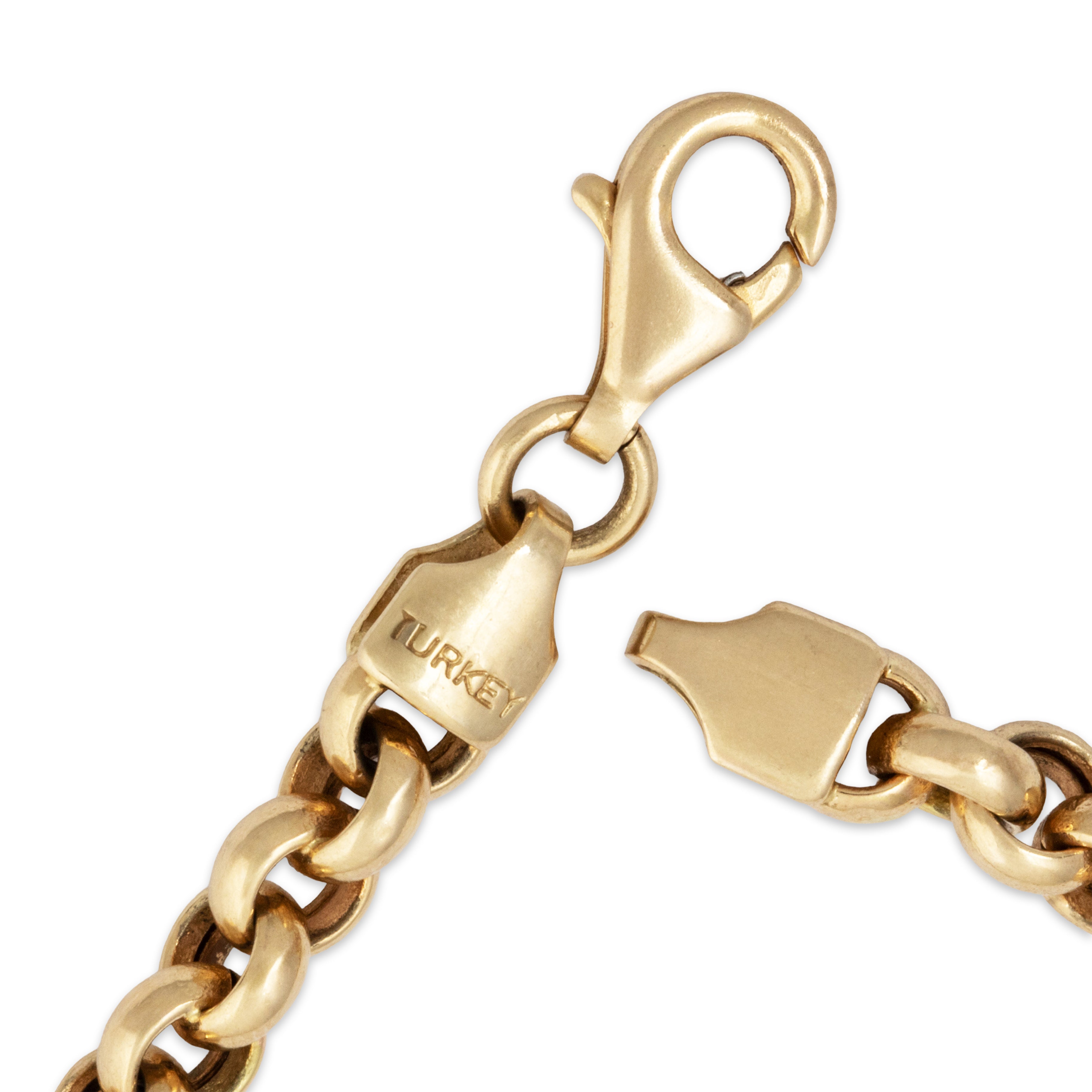 Vintage 14k Yellow Gold Graduated Rolo Chain Necklace 18、mySite、hinf8tx79