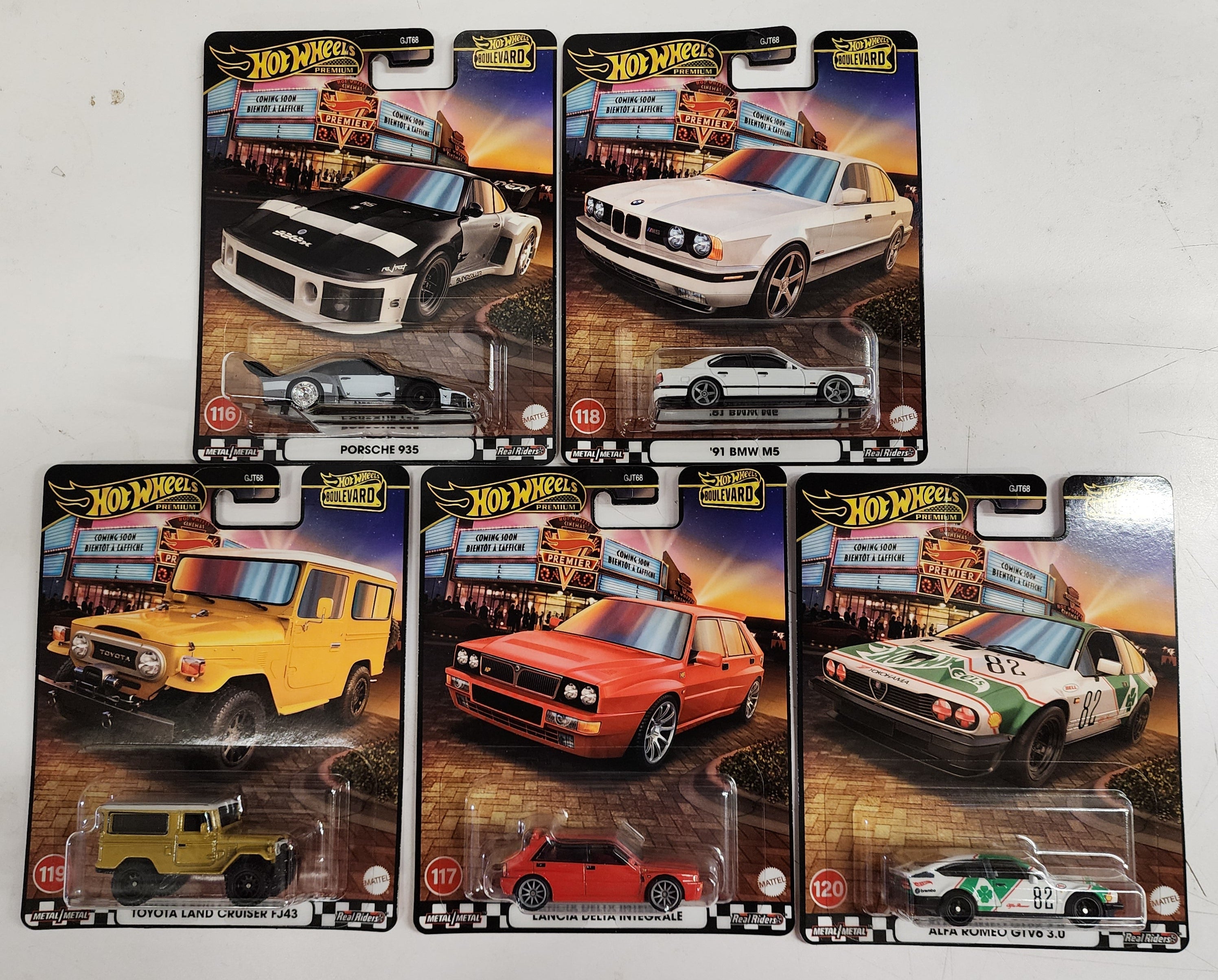 Complete 5 Car Set Case * 2025 Hot Wheels Boulevard Release Case A、mySite、hgirdovlk