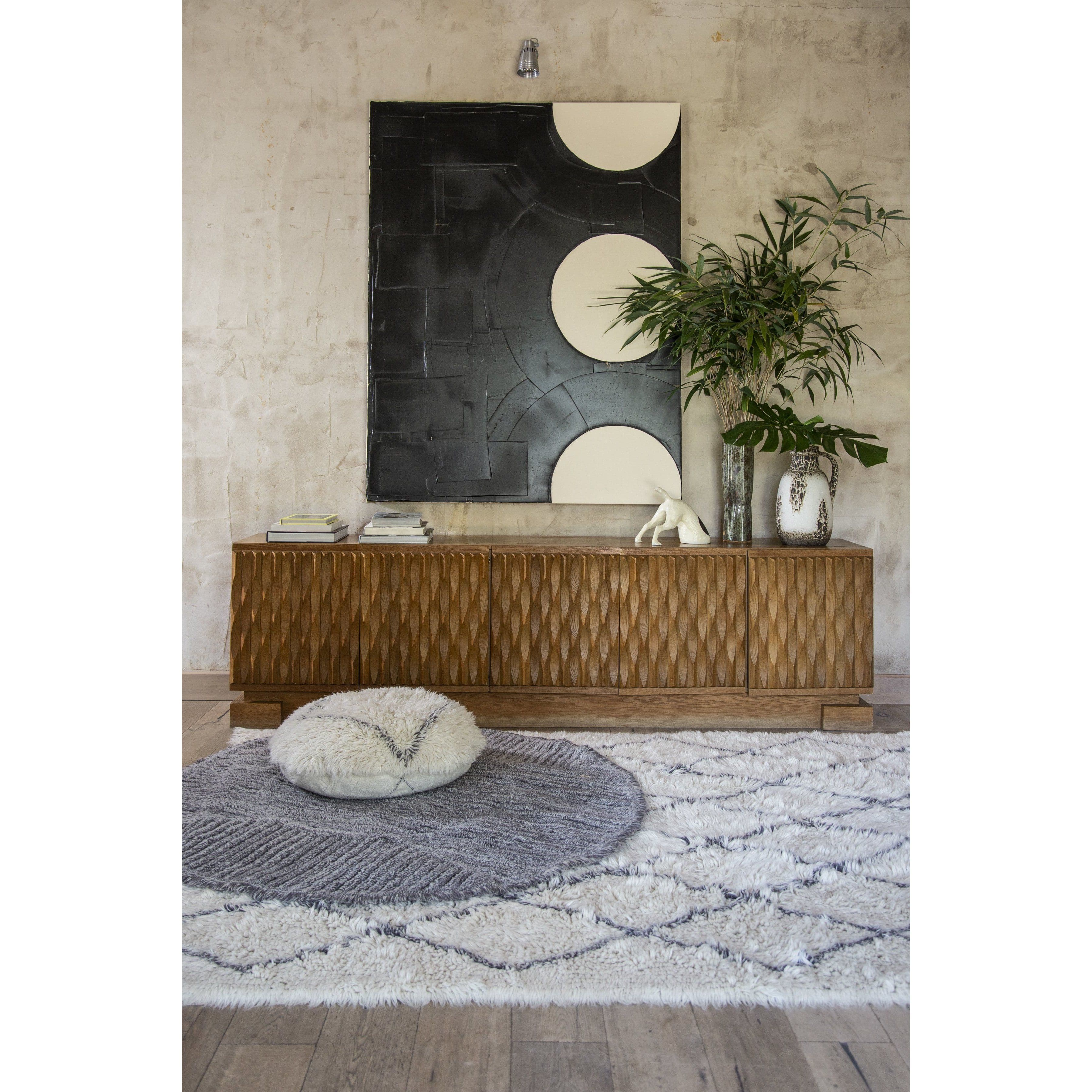 Berber Soul Wool Washable Pouffe、mySite、gigharbornorthrealestate