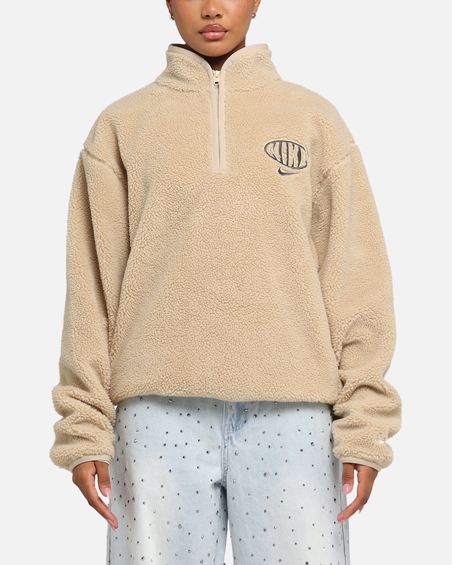 Nike Club Sustainable Winterized Half Zip Top Grain/Medium Ash Grey、mySite、zt4zffjzw