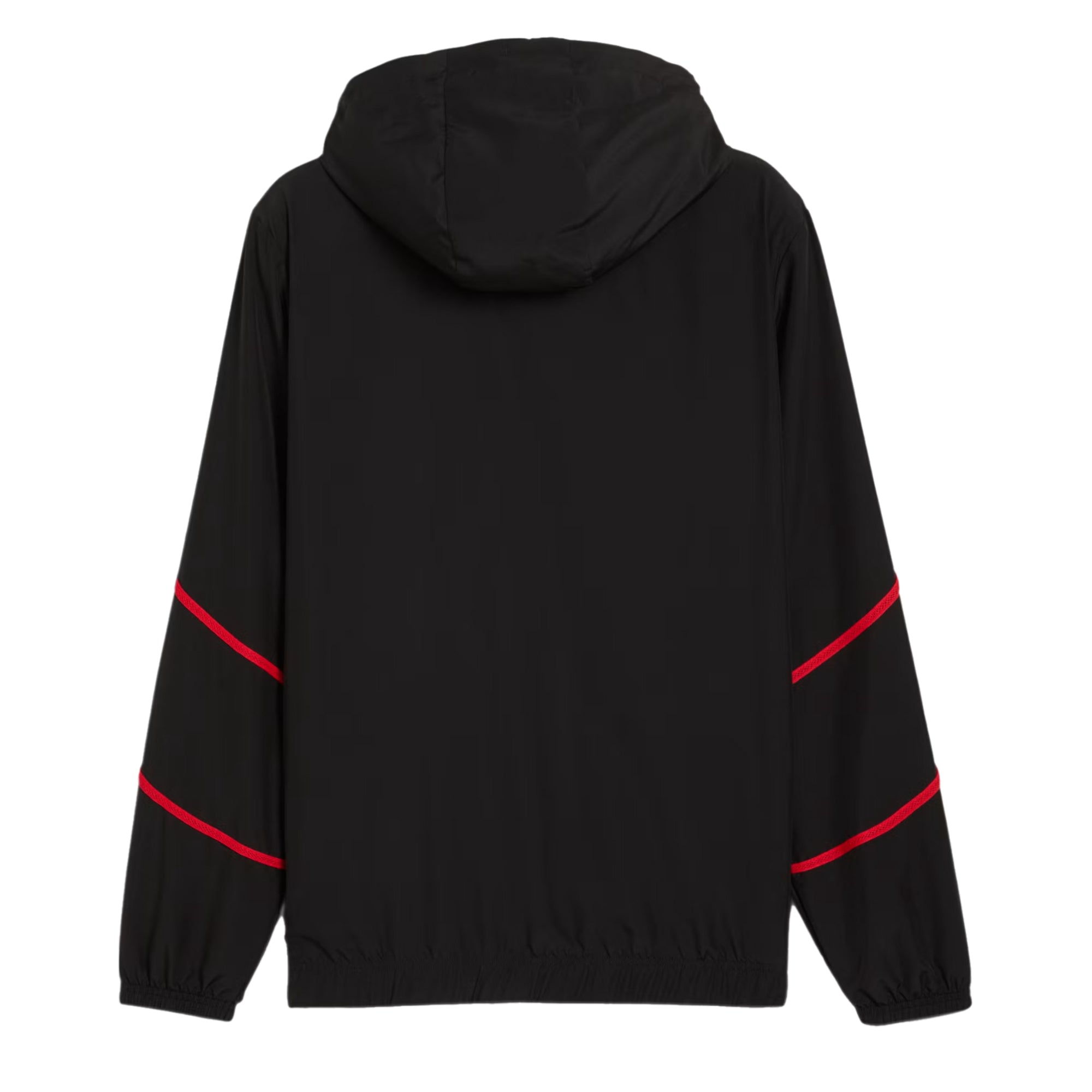 PUMA Men's AC Milan 2024/25 Prematch Woven Jacket Black/Red、mySite、noshort