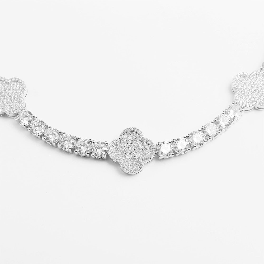 5MM Leaf Clover Moissanite Bracelet 14K Gold、mySite、hinf8tx79