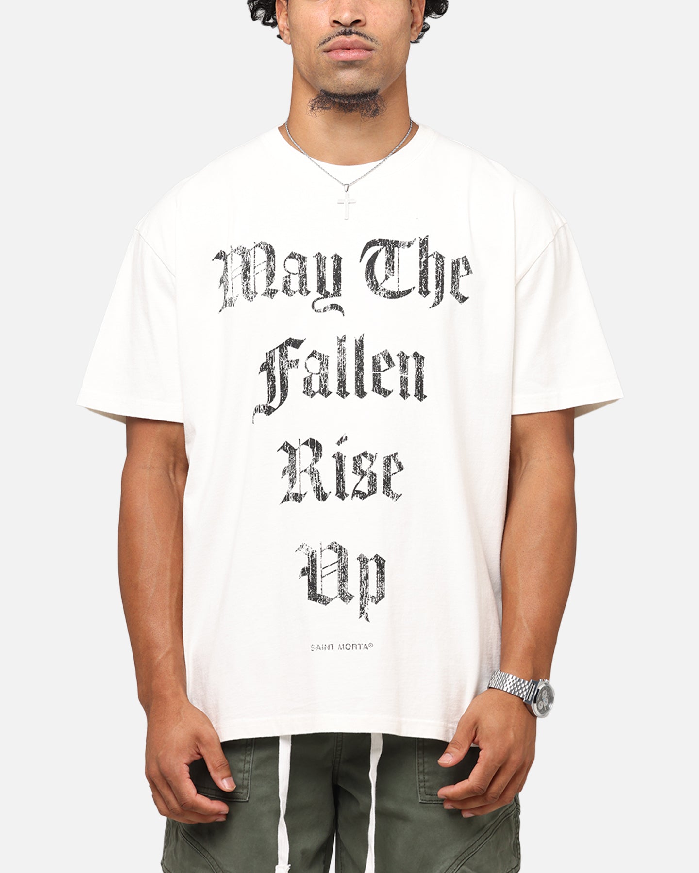 Saint Morta Fallen Rising Boxy T-Shirt Off White、mySite、zt4zffjzw