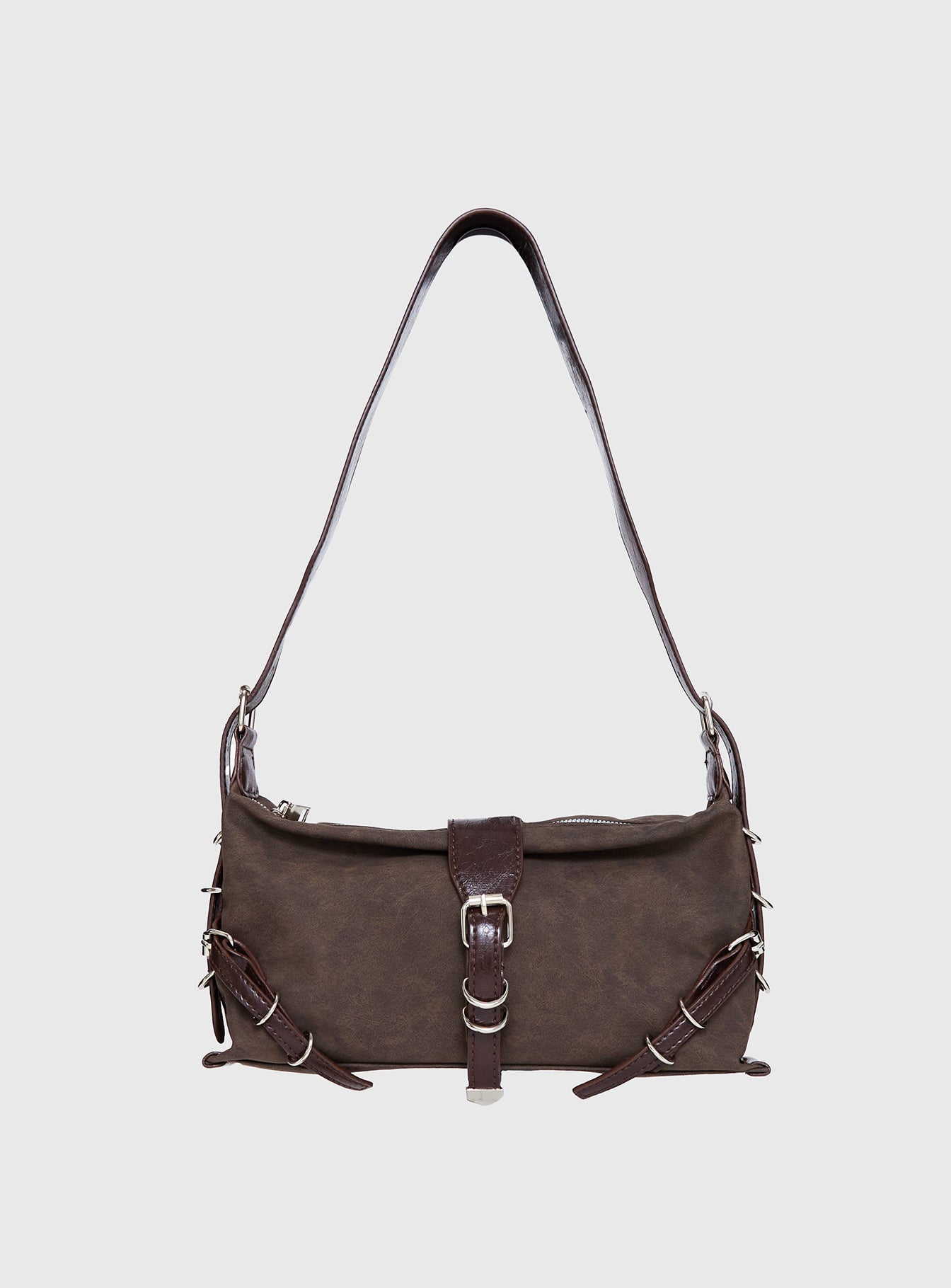 Anatolius Shoulder Bag Washed Brown、mySite、solidvoid