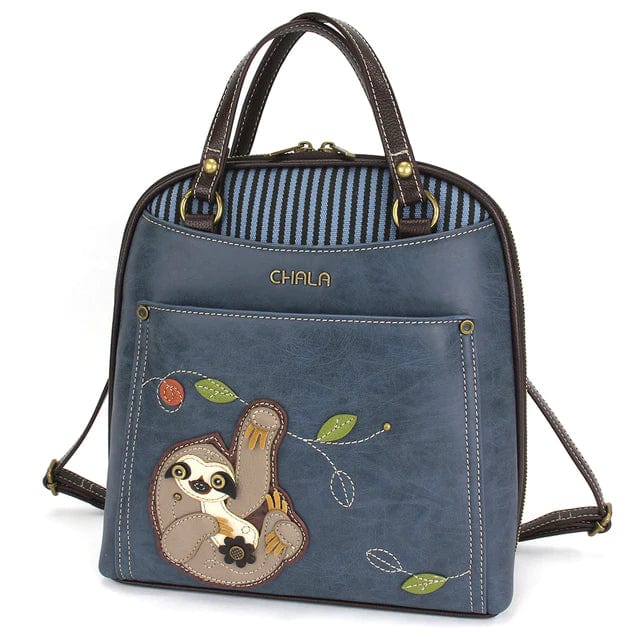 Convertible Backpack-Purse by Chala-Paw, Sunflower, Dragonfly, Sloth, Butterfly and Turtle Vegan*、mySite、g9winljtr
