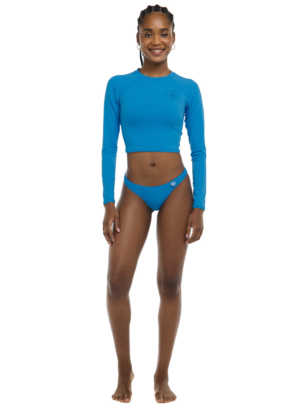 Body Glove Women's Smoothies Let It Be Long Sleeve Crop Rash Guard、mySite、noshort