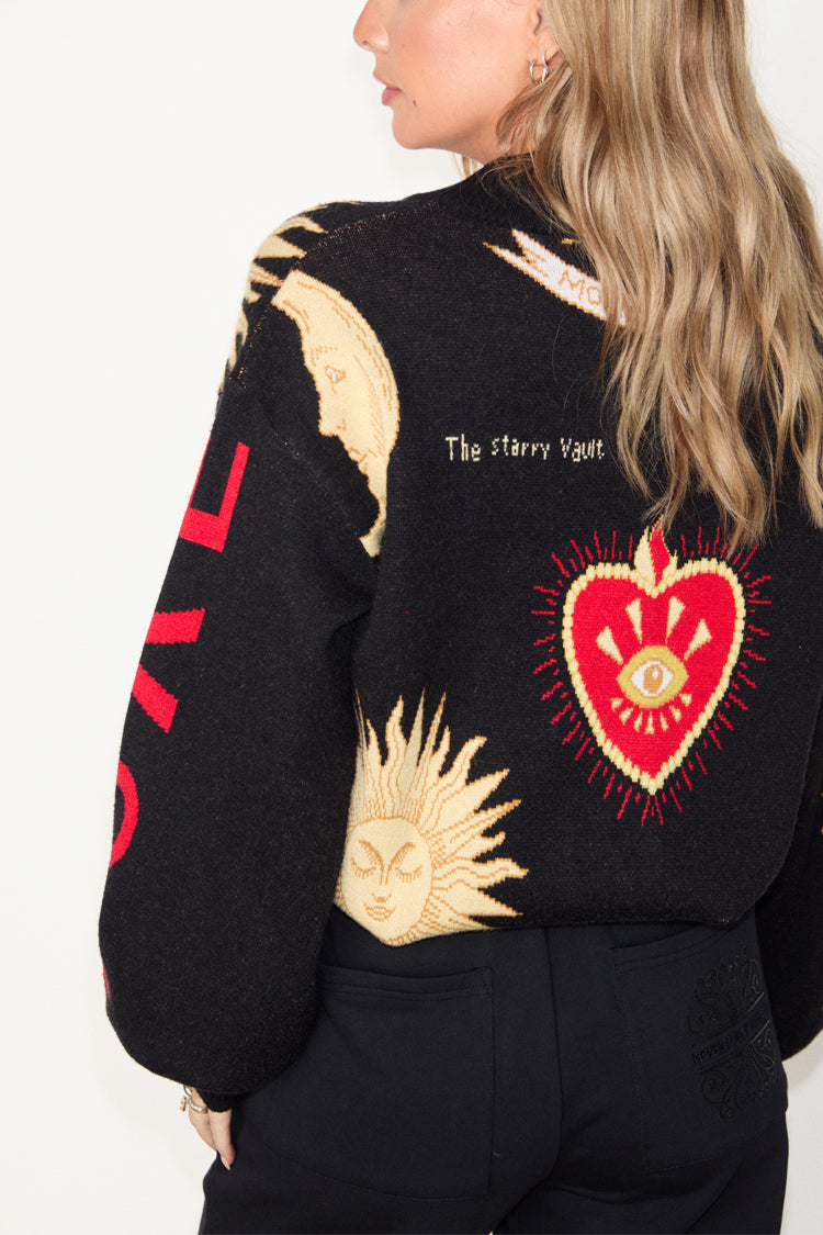 Black Mystical Cardigan、mySite、solidvoid