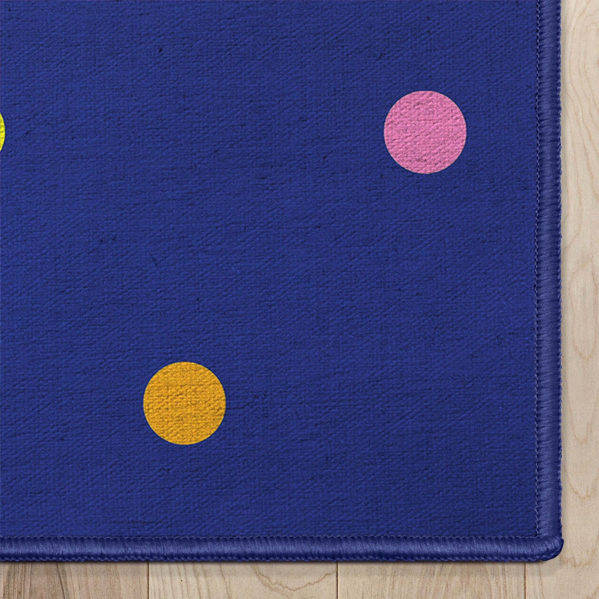 Crayola Polka Dot Blue Area Rug By Well Woven、mySite、gigharbornorthrealestate