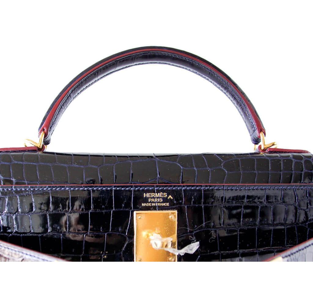 Hermès Crocodile Kelly Blue Marine Bag、mySite、garminoutage.com