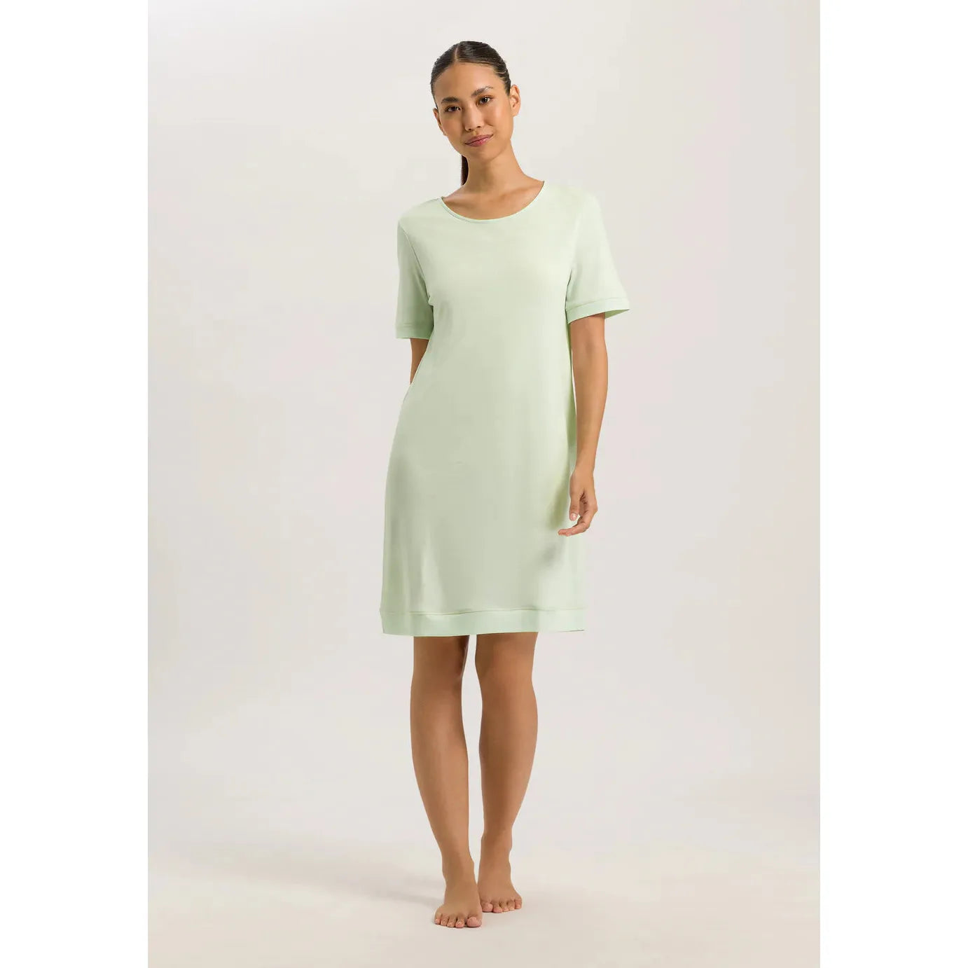  Hanro Natural Comfort Short Sleeve Gown - Green Tea、mySite、justintrudeaud