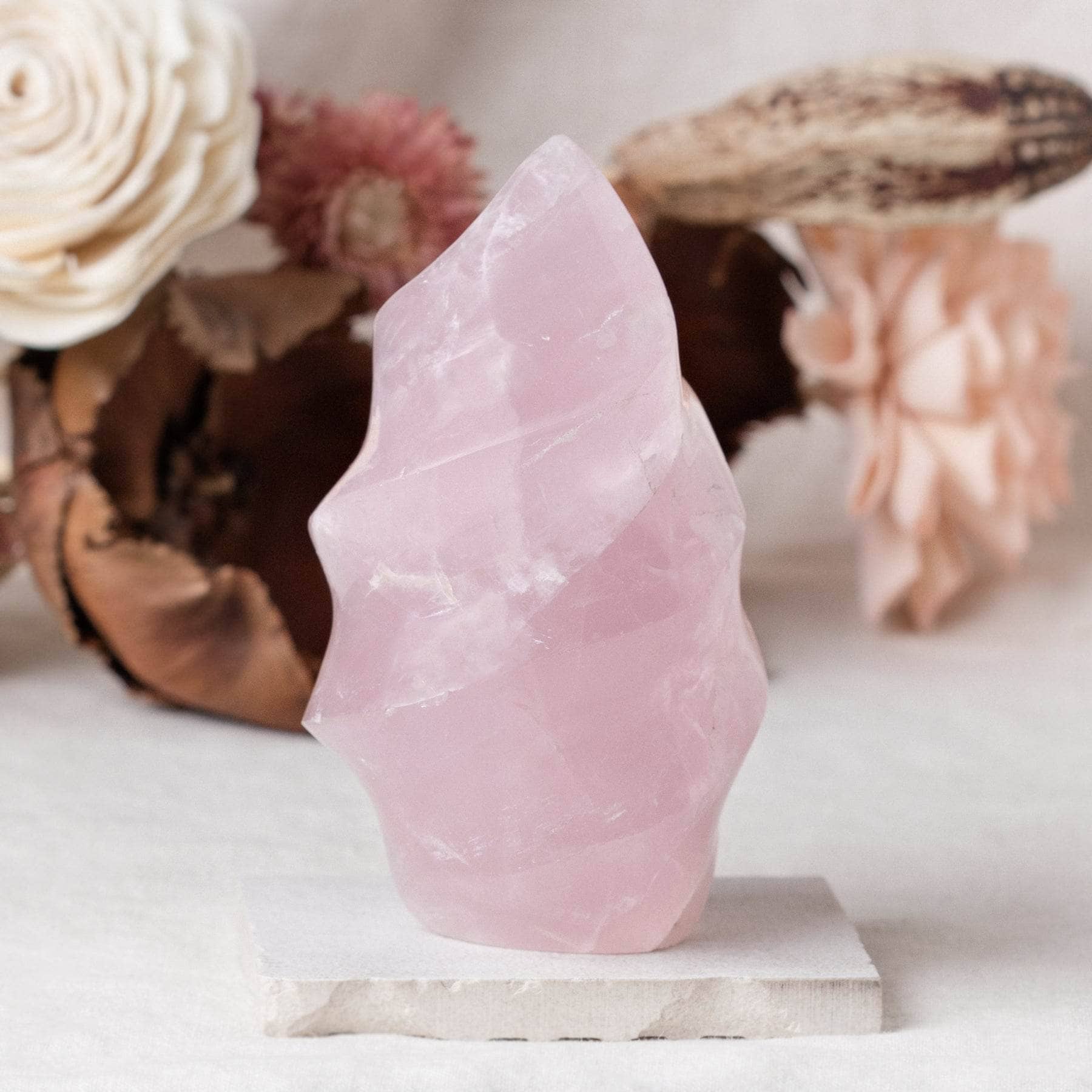 Rose Quartz Flame Crystals - 1 of a Kind、mySite、hinf8tx79