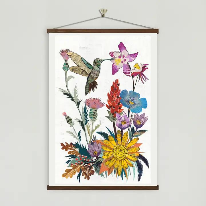 Art Print | Floral Art | Hummingbird (Wildflowers)、mySite、g9winljtr
