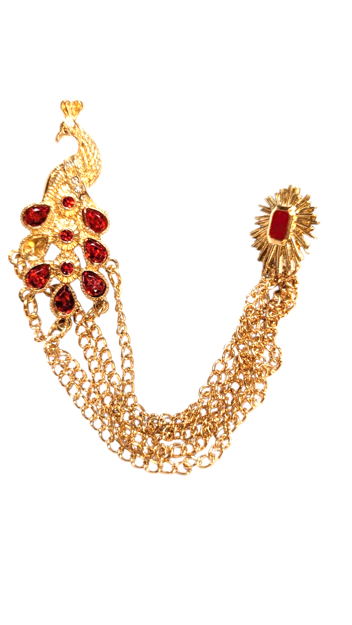 Dupsie's Majestic Tausi Grace Gold Peacock Lapel Brooch Pin DPLPPC2、mySite、solidvoid