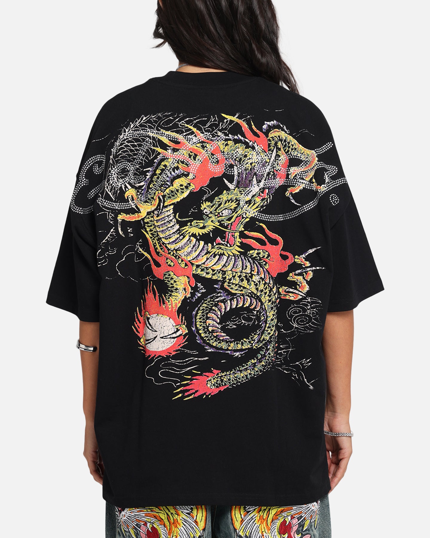 Ed Hardy Rhinestone Dragon Vintage T-Shirt Vintage Wash、mySite、zt4zffjzw