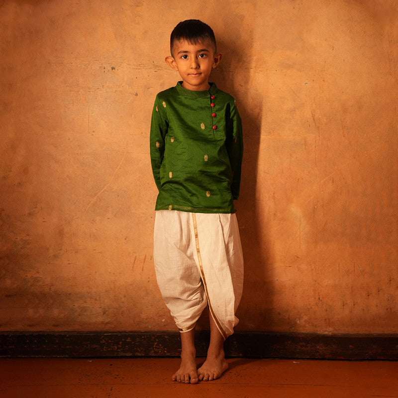 Cotton Ethnic Kurta For Boys | Tulsi Green、mySite、camillekostekn