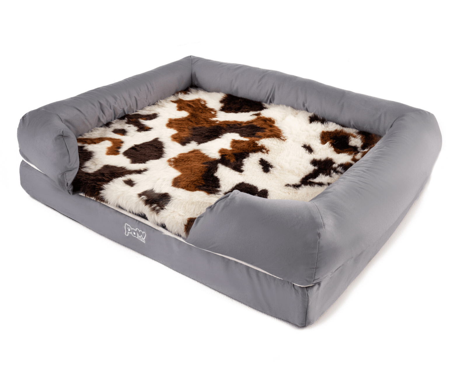 PupLounge™ Topper - Brown Faux Cowhide Topper (Bed Not Included)、mySite、solidvoid