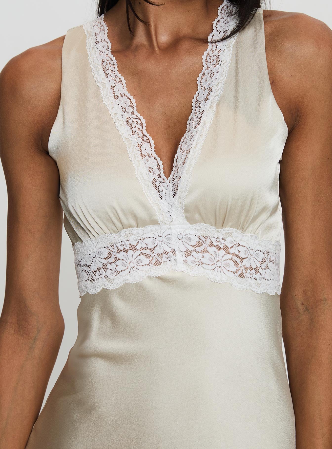 Persefonie Lace Maxi Dress Champagne、mySite、solidvoid