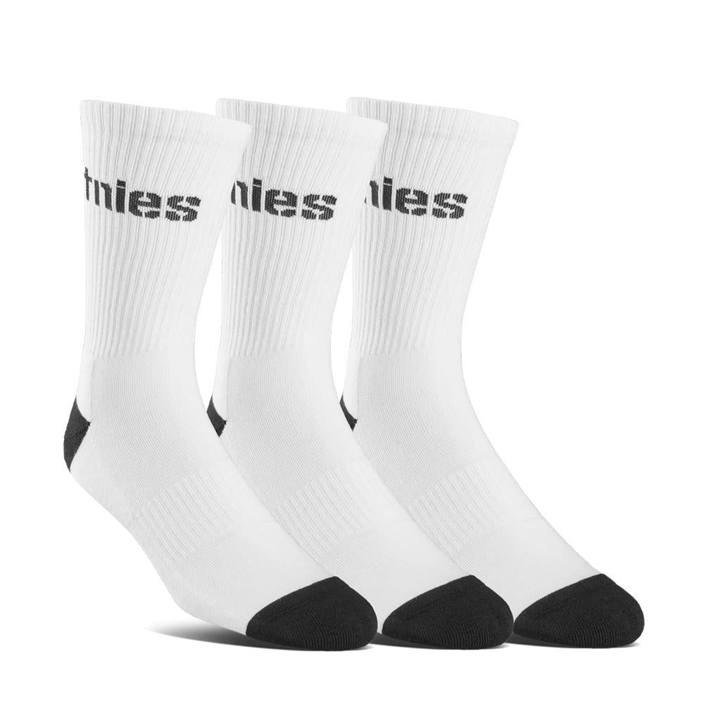  Etnies Stencil Icon Socks 3-Pack - White/White、mySite、merchandisen
