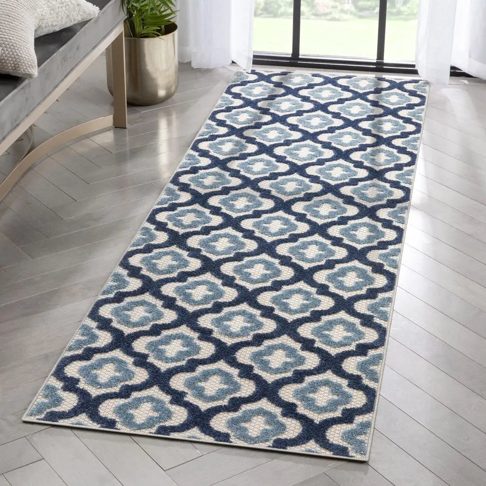 Illuminate Blue Modern Indoor Outdoor Rug、mySite、gigharbornorthrealestate